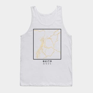 QUITO ECUADOR CITY STREET MAP ART Tank Top